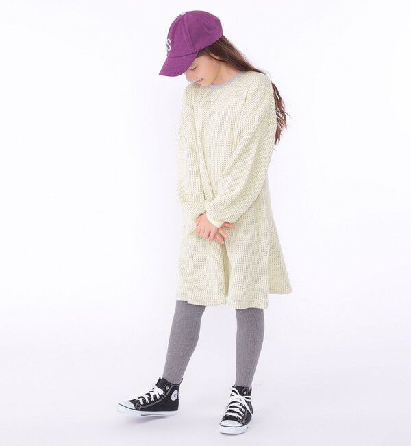 SHIPS KIDS「SHIPS KIDS:140～150cm / ポコポコ ワッフル ワンピース」|ワンピース|