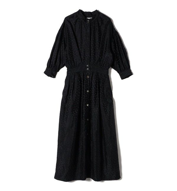 SHIPS for women「〈結婚式・パーティ〉【SHIPS別注】APUPIL:〈手洗い可能〉ジャカード 7分袖 ワンピース」|ワンピース|