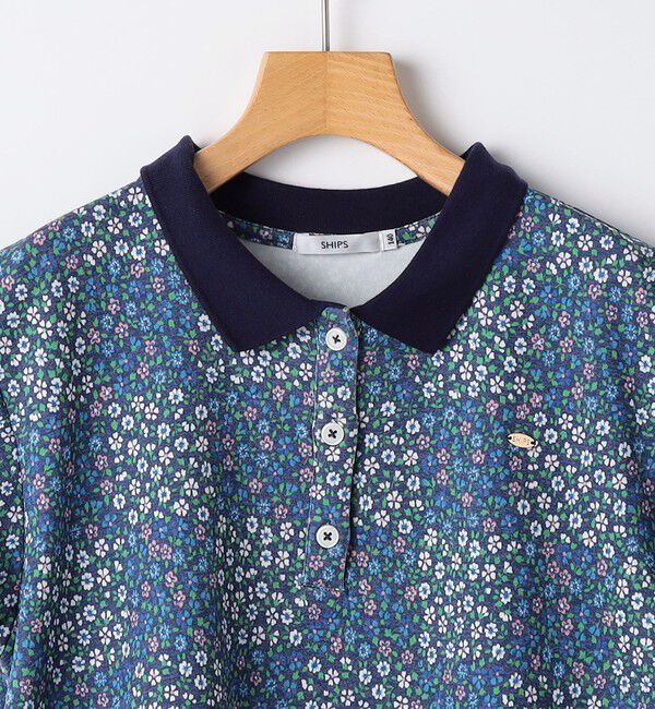 SHIPS KIDS「SHIPS KIDS:140～150cm / フラワー ポロシャツ ワンピース」|ワンピース|