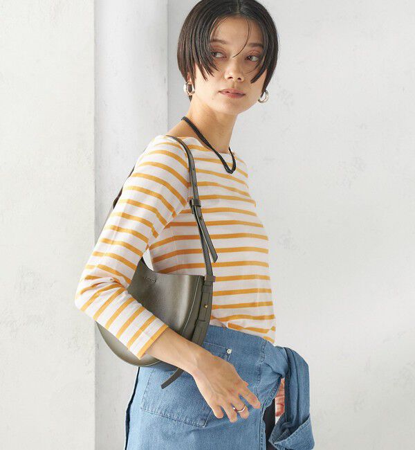 SHIPS for women「【SHIPS別注】Le minor: ボーダー ボートネック プルオーバー」|Tシャツ・カットソー|