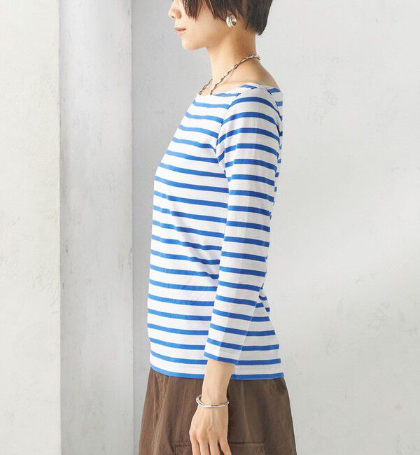 SHIPS for women「【SHIPS別注】Le minor: ボーダー ボートネック プルオーバー」|Tシャツ・カットソー|