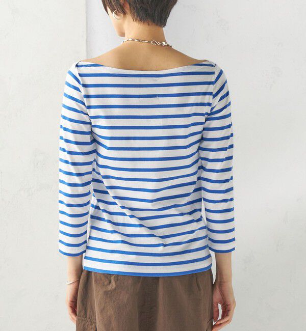SHIPS for women「【SHIPS別注】Le minor: ボーダー ボートネック プルオーバー」|Tシャツ・カットソー|