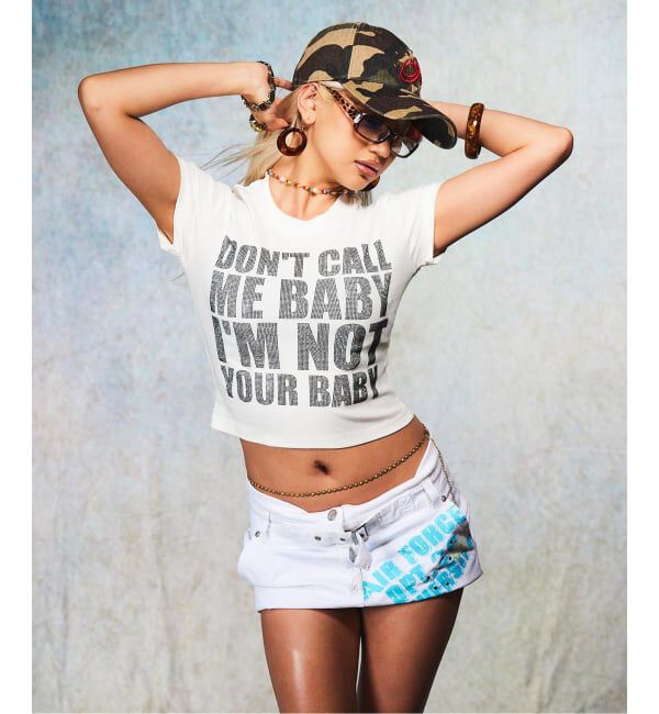 JOINT WORKS「SupBaby by SUPPLIER I'm Not Your Baby Cropped Tee」|Tシャツ・カットソー|