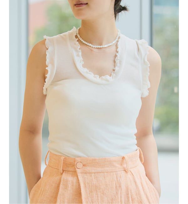 シームレスベーシック Flounce タンクトップ seamless basic./シームレスベーシック Flounce タンクトップ（IENA LA