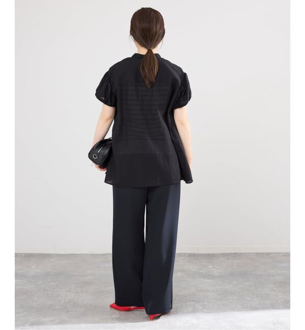 IENA「《WEB限定/追加》パフスリーブ半袖ブラウス」|シャツ・ブラウス|