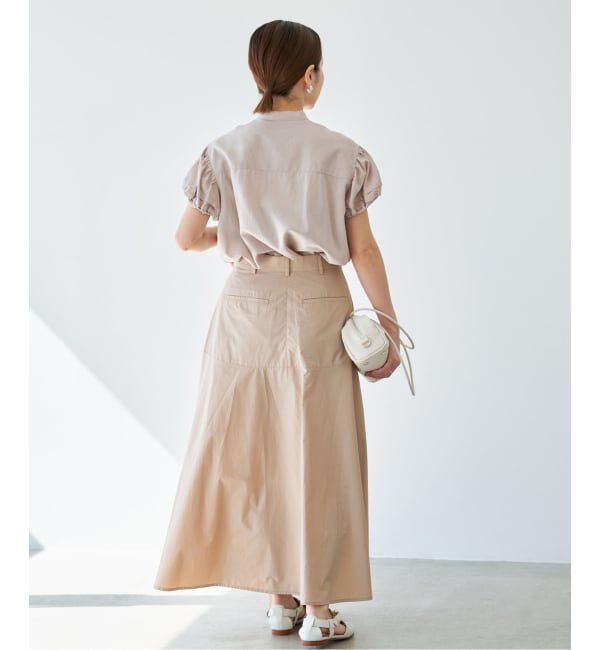 IENA「《WEB限定/追加》パフスリーブ半袖ブラウス」|シャツ・ブラウス|