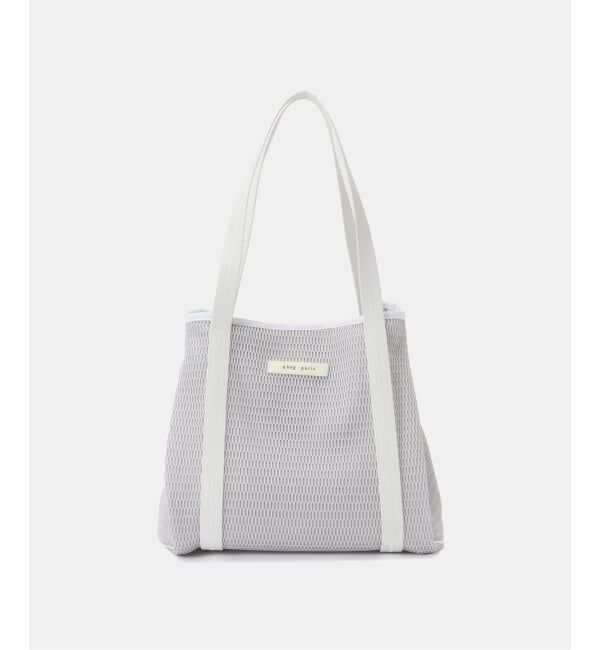 IENA「qbag paris/キューバッグ パリ NEST ZIP M バッグ」|トートバッグ|グレーB