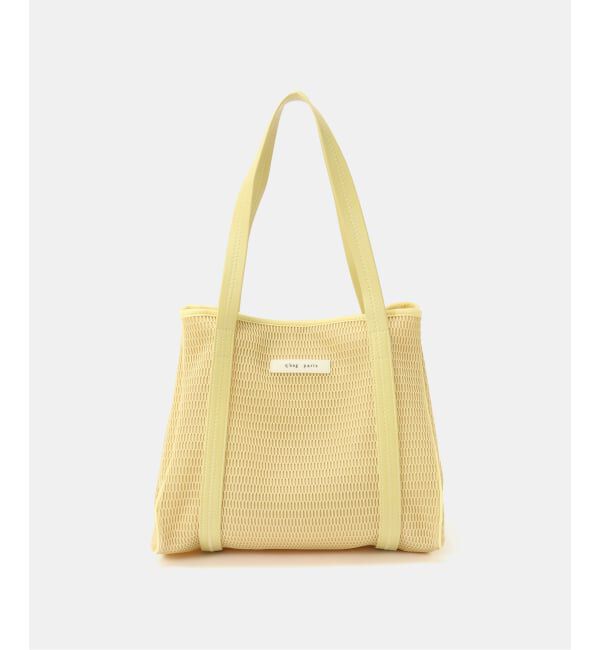IENA「qbag paris/キューバッグ パリ NEST ZIP M バッグ」|トートバッグ|イエロー
