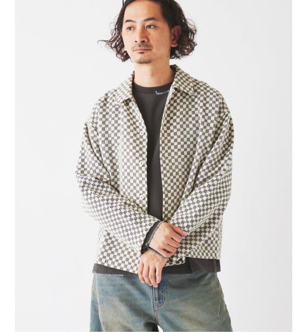 JOURNAL STANDARD relume「INDIA COTTON &rdquo;チェッカー&rdquo; クロシェシャツ」|シャツ・ブラウス|