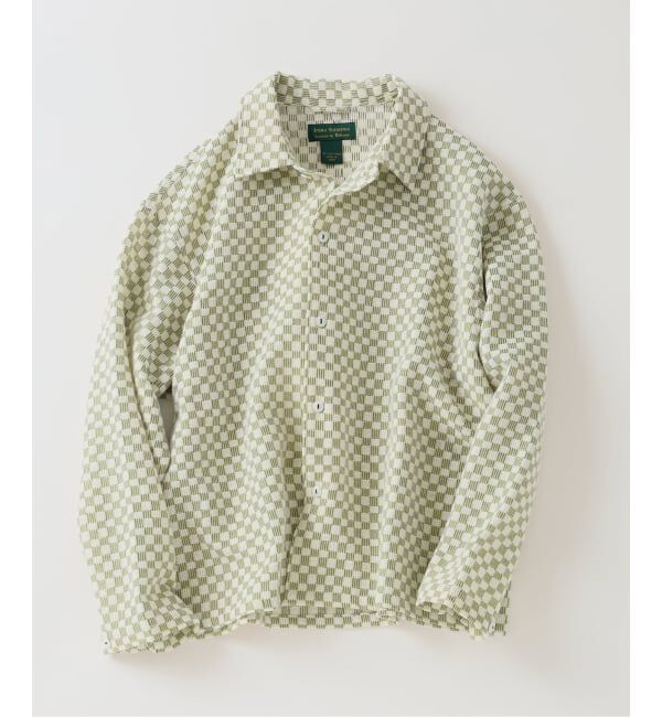 JOURNAL STANDARD relume「INDIA COTTON &rdquo;チェッカー&rdquo; クロシェシャツ」|シャツ・ブラウス|グリーン C