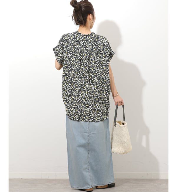 JOURNAL STANDARD relume「フラワープリントフレンチスリーブブラウス」|シャツ・ブラウス|