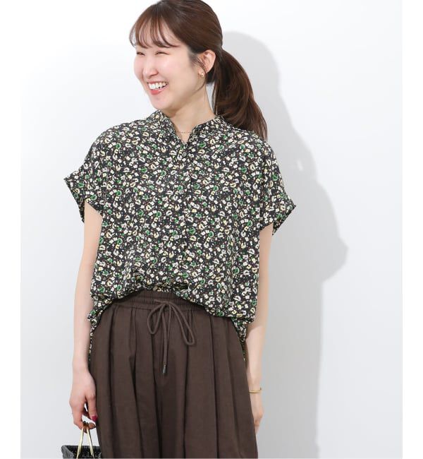 JOURNAL STANDARD relume「フラワープリントフレンチスリーブブラウス」|シャツ・ブラウス|