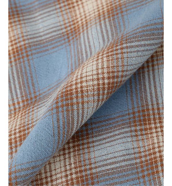 JOURNAL STANDARD relume「T/Cガーゼ オンブレチェック ボックス 半袖シャツ」|シャツ・ブラウス|
