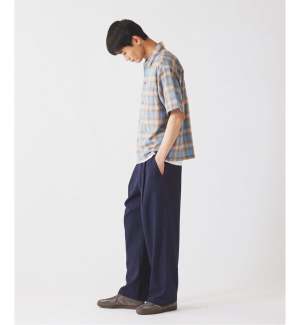 JOURNAL STANDARD relume「T/Cガーゼ オンブレチェック ボックス 半袖シャツ」|シャツ・ブラウス|