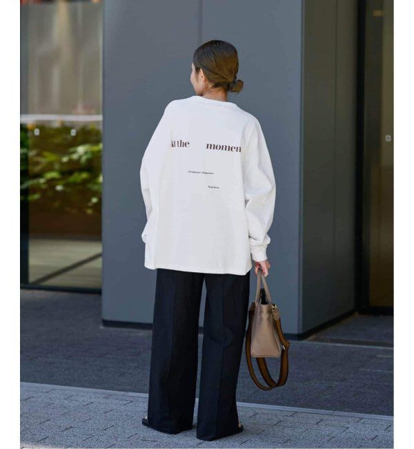 FRAMeWORK「≪WEB限定追加≫【haru&times;FRAMeWORK】ロゴロンT3」|Tシャツ・カットソー|