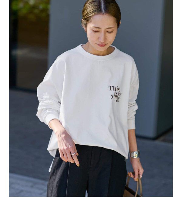 FRAMeWORK「≪WEB限定追加≫【haru&times;FRAMeWORK】ロゴロンT3」|Tシャツ・カットソー|