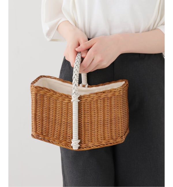 Spick and Span「《一部店舗+WEB限定》A VACATION/ア ヴァケーション SEESAW RTN S OFF WHITE」|かごバッグ|