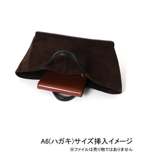 NOBLE「《予約》ARTESANOS/アルテサノス ポーチ付スウェード横長トート」|トートバッグ|