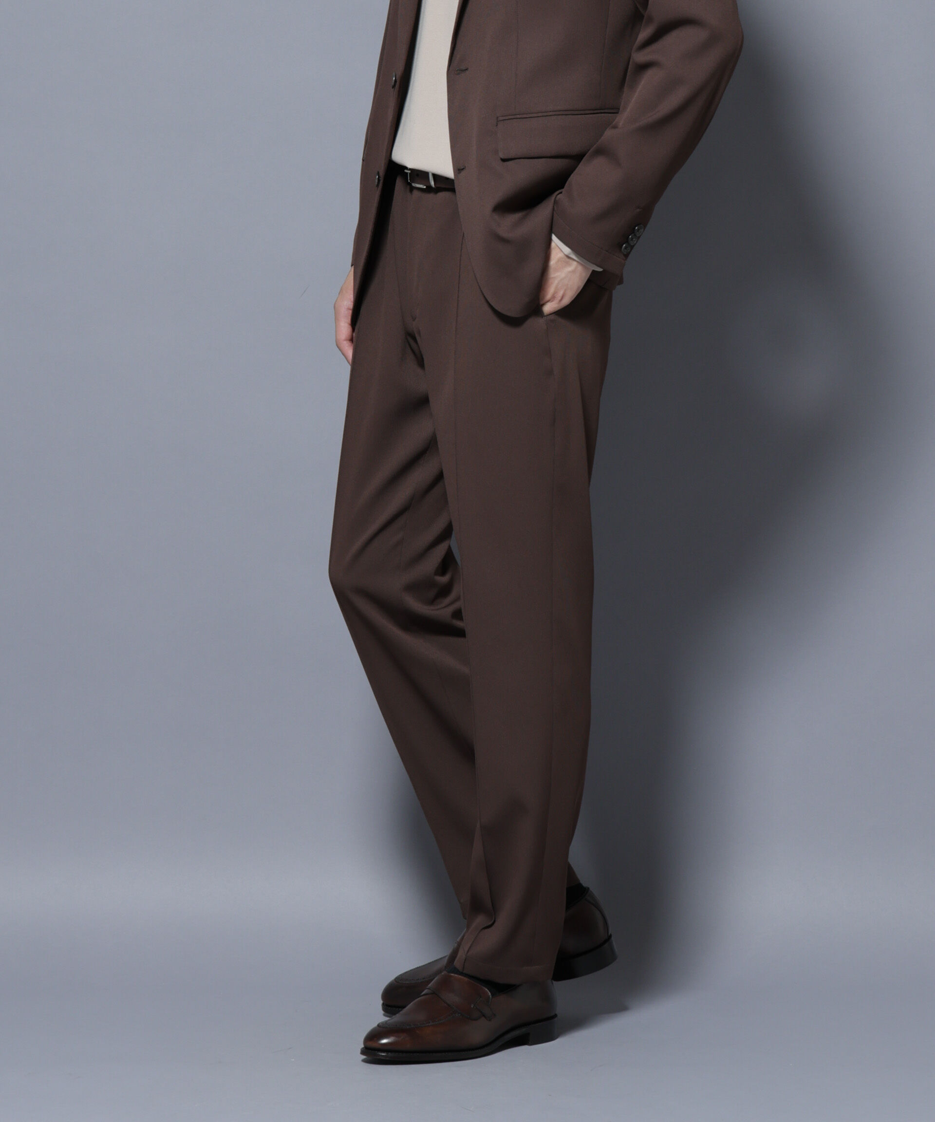 nano･universe「「N TROUSERS BASIC」 シャドーストライプパンツ(セットアップ可)」|スーツ|