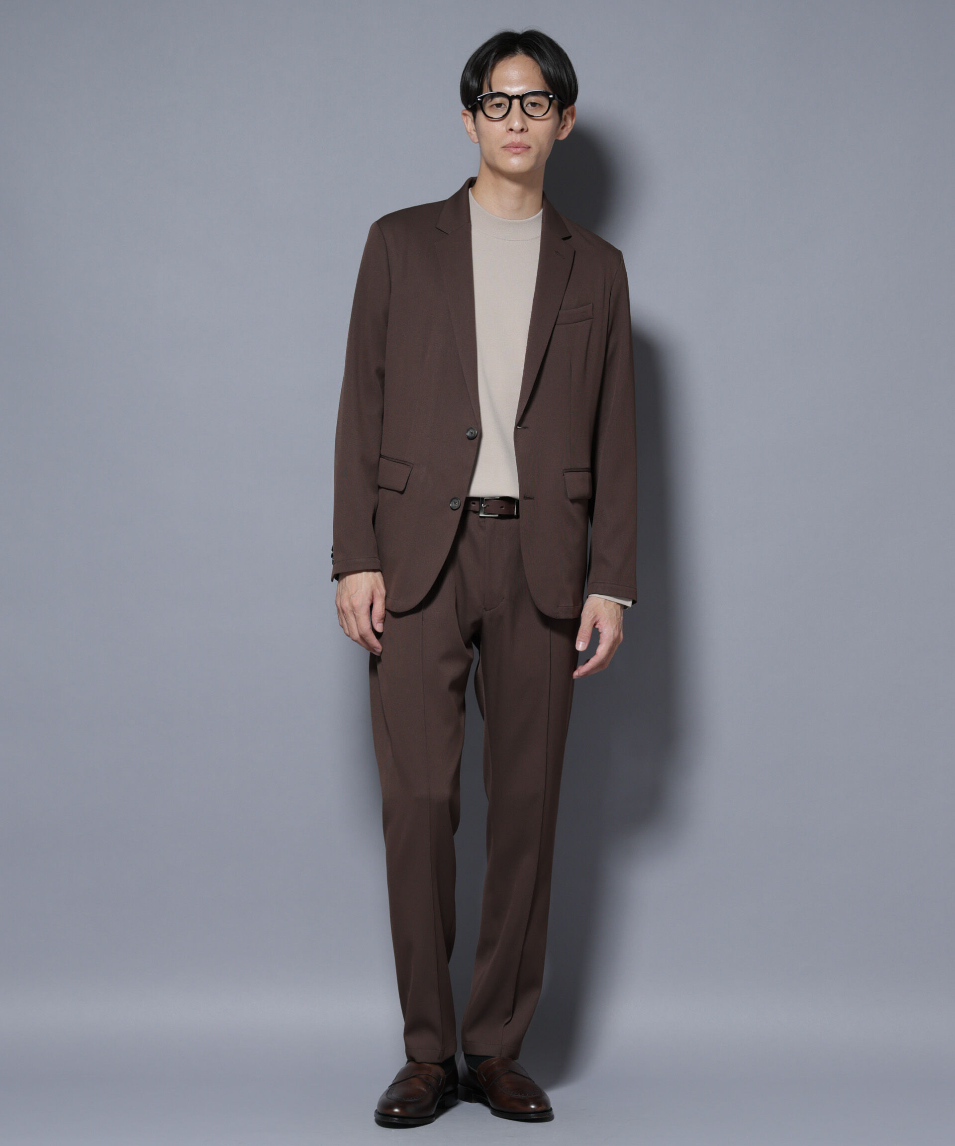 nano･universe「「N TROUSERS BASIC」 シャドーストライプパンツ(セットアップ可)」|スーツ|