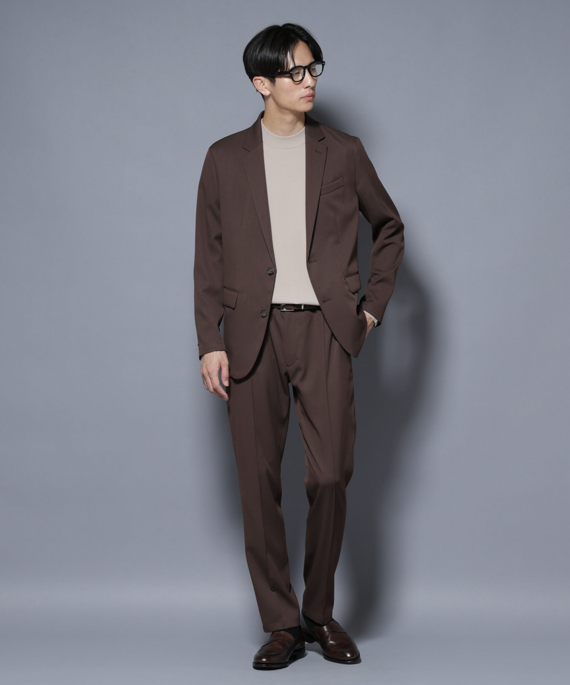 nano･universe「「N TROUSERS BASIC」 シャドーストライプパンツ(セットアップ可)」|スーツ|