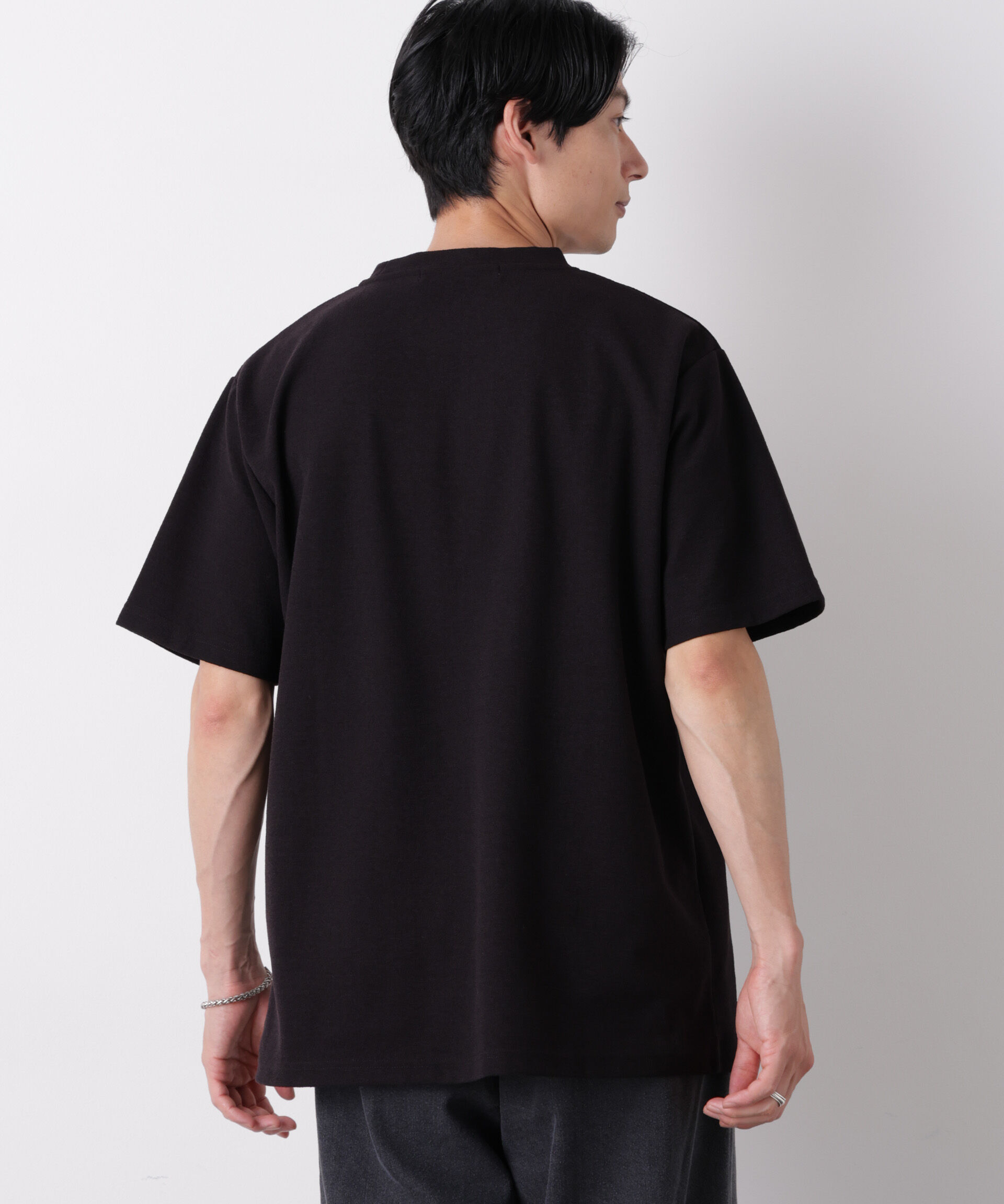 nano･universe「マイクロパイル クルーネックTシャツ 吸水速乾（セットアップ可）」|Tシャツ・カットソー|