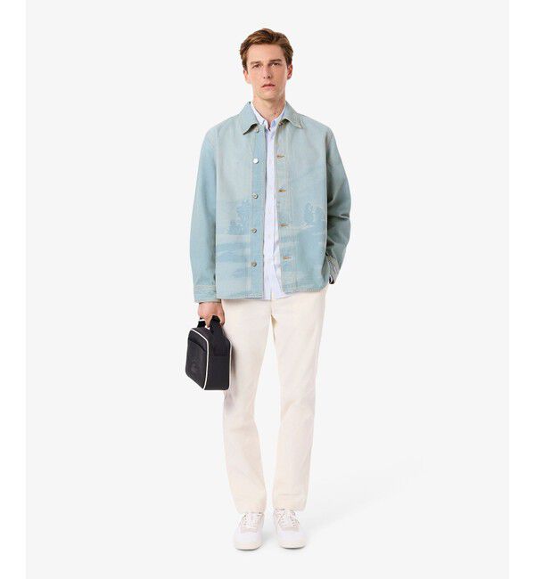 LACOSTE「シャンタコランドスケーププリントデニムオーバーシャツ」|シャツ・ブラウス|