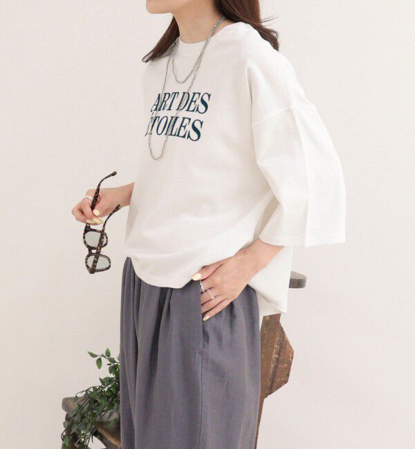 fredy emue「フロッキーロゴ5分袖Tシャツ」|Tシャツ・カットソー|