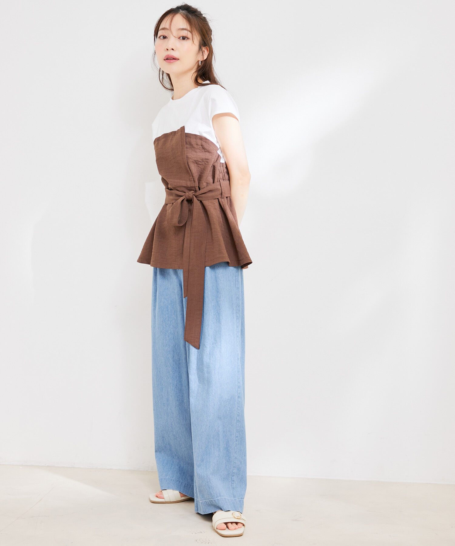 Juze「メタルバックルフラットサンダル」|サンダル|