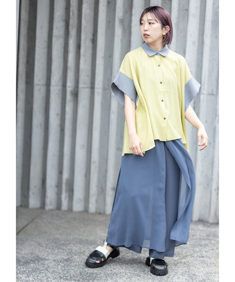  「シフォンレイヤードパンツ」|その他|