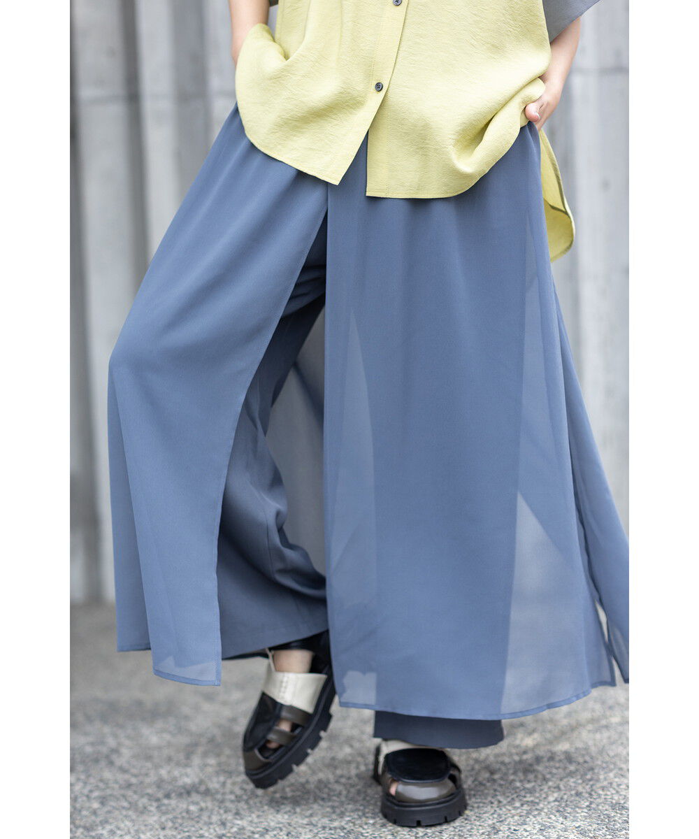  「シフォンレイヤードパンツ」|その他|