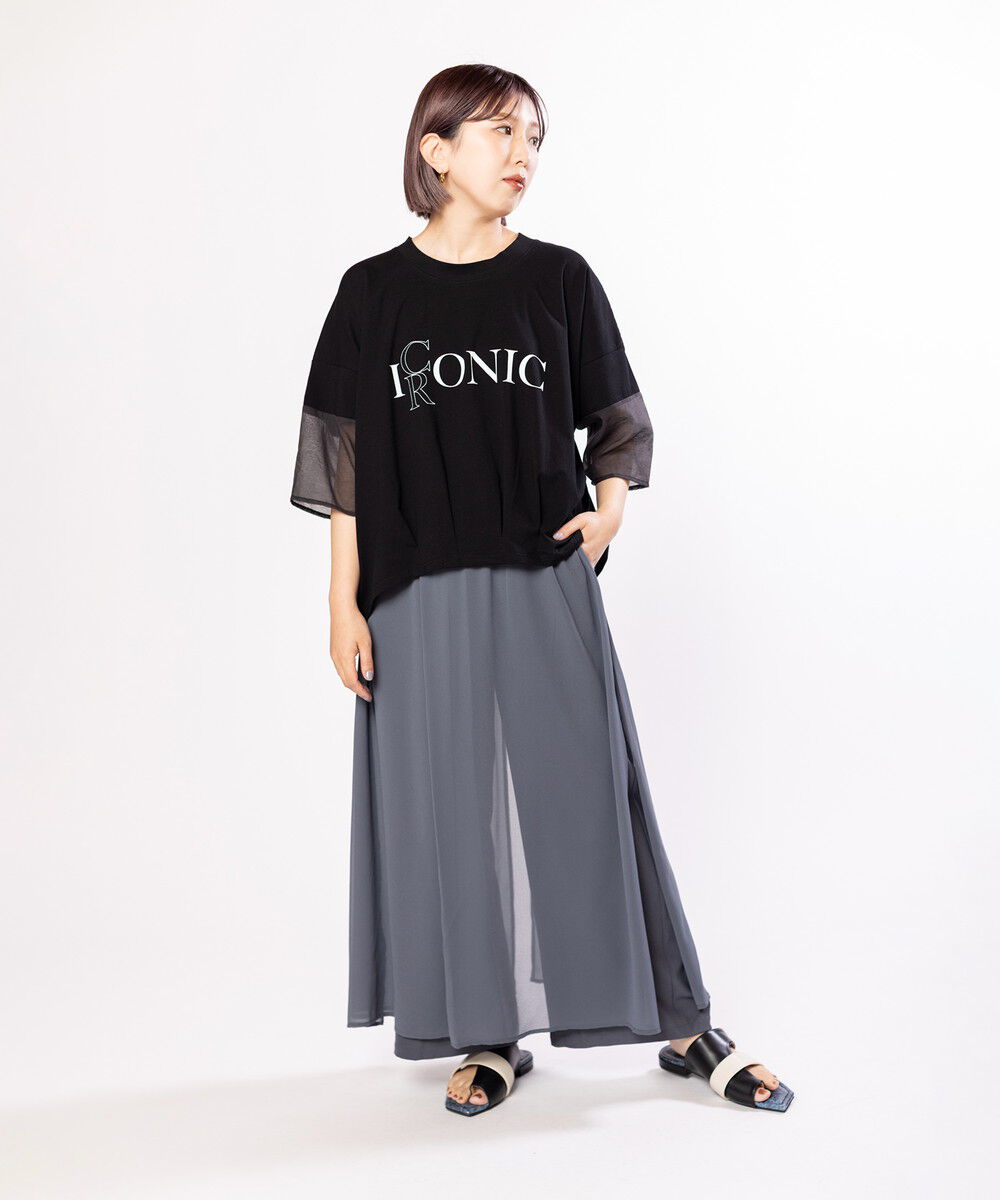  「シフォンレイヤードパンツ」|その他|