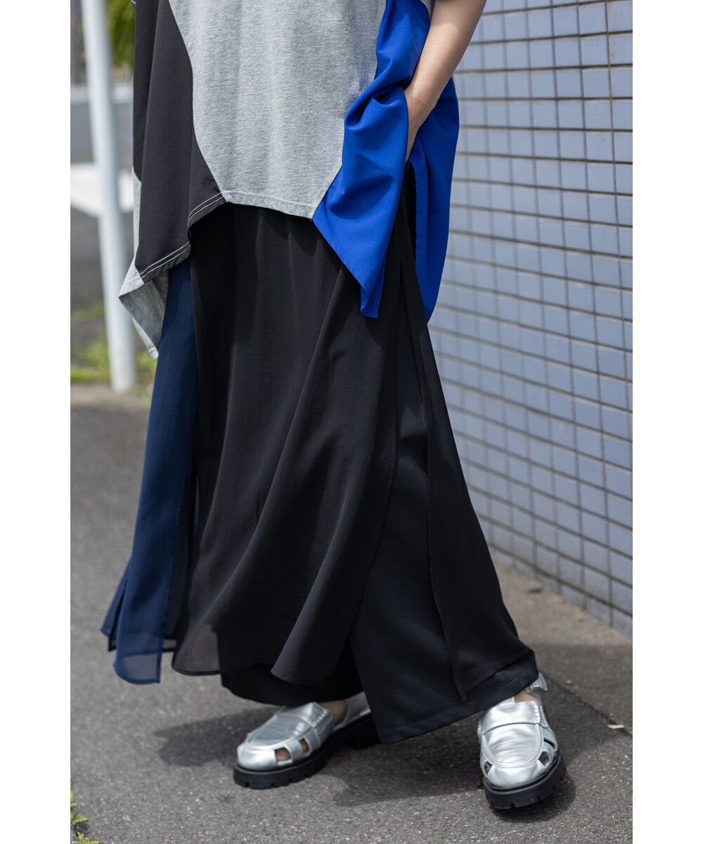  「シフォンレイヤードパンツ」|その他|