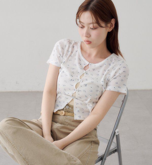  「【花柄&無地】ピコポコTEE」|Tシャツ・カットソー|