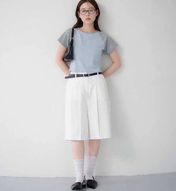  「ベルトSETバミューダパンツ」|チノ|
