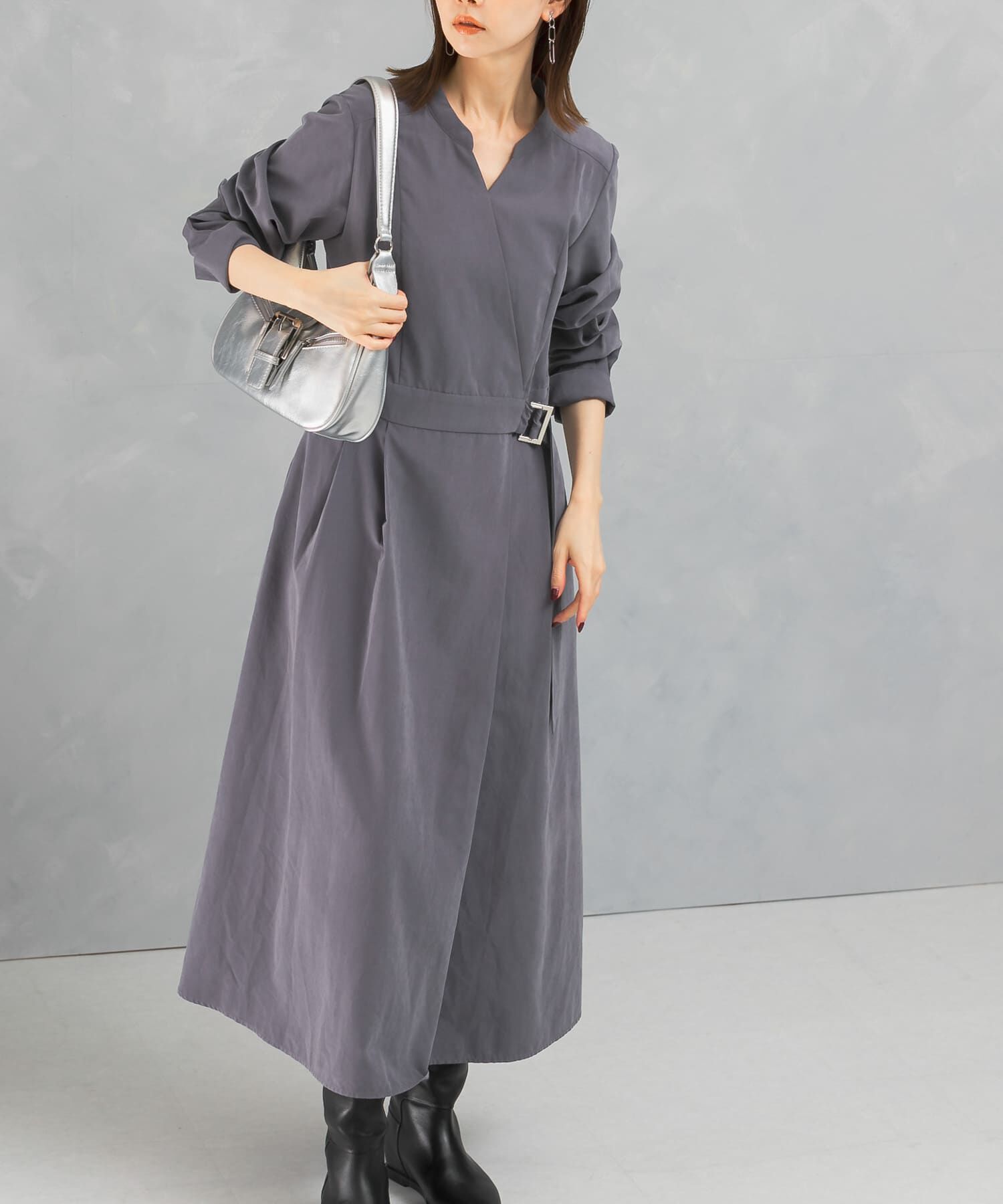 URBAN RESEARCH ROSSO「スエードライクカシュクールワンピース」|ワンピース|
