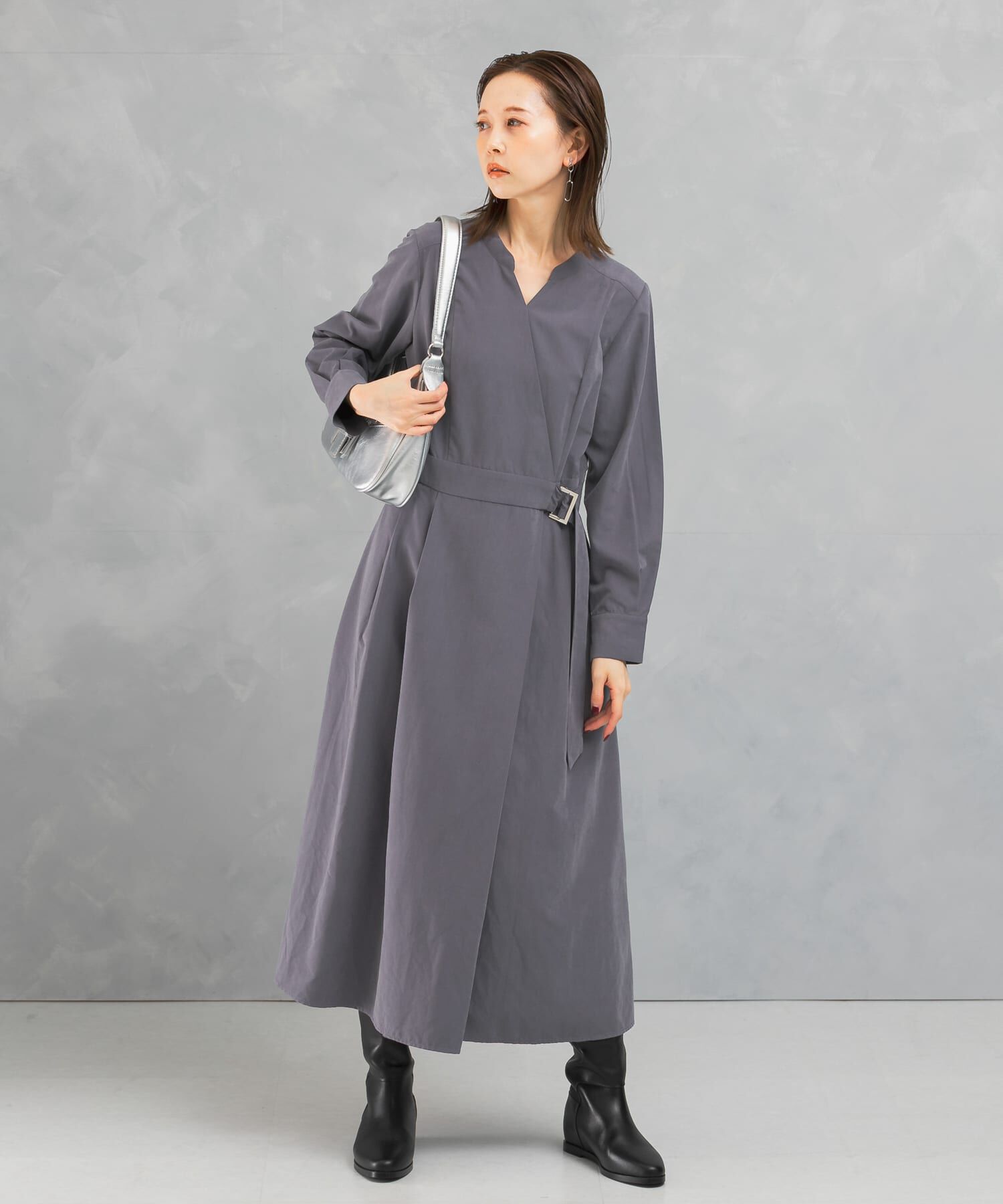 URBAN RESEARCH ROSSO「スエードライクカシュクールワンピース」|ワンピース|
