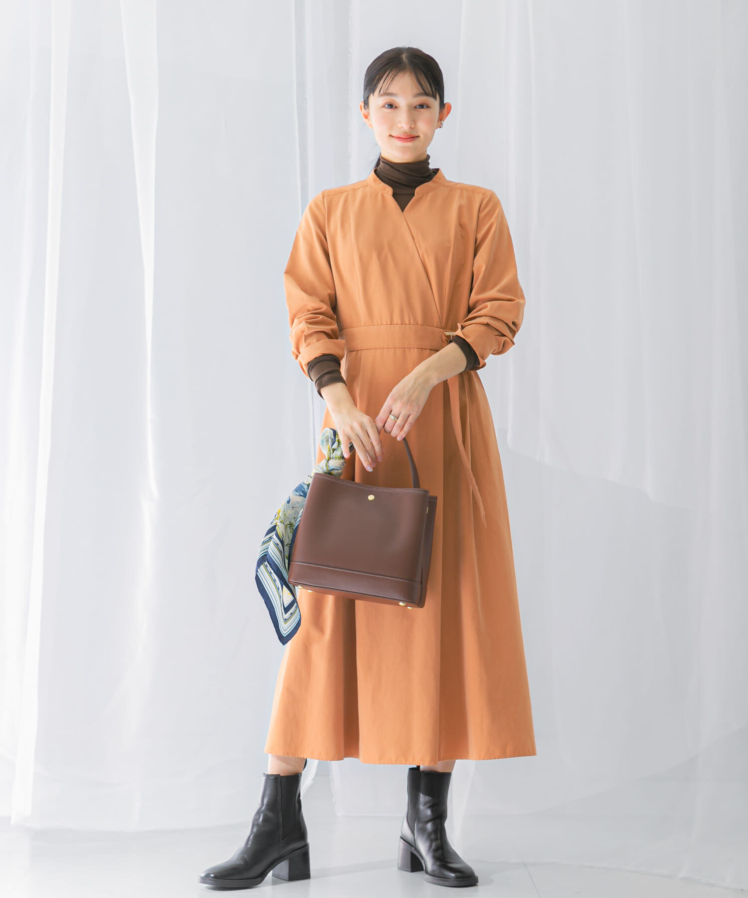URBAN RESEARCH ROSSO「スエードライクカシュクールワンピース」|ワンピース|
