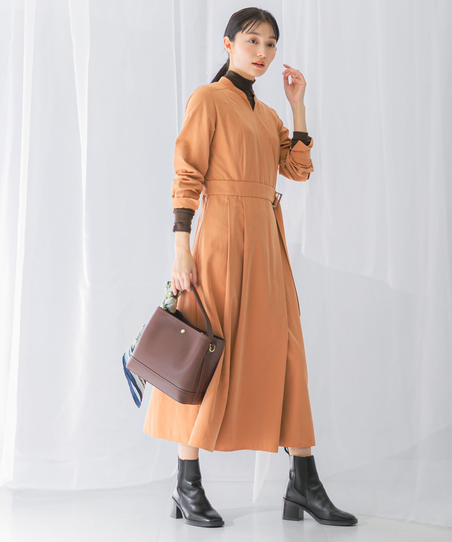 URBAN RESEARCH ROSSO「スエードライクカシュクールワンピース」|ワンピース|