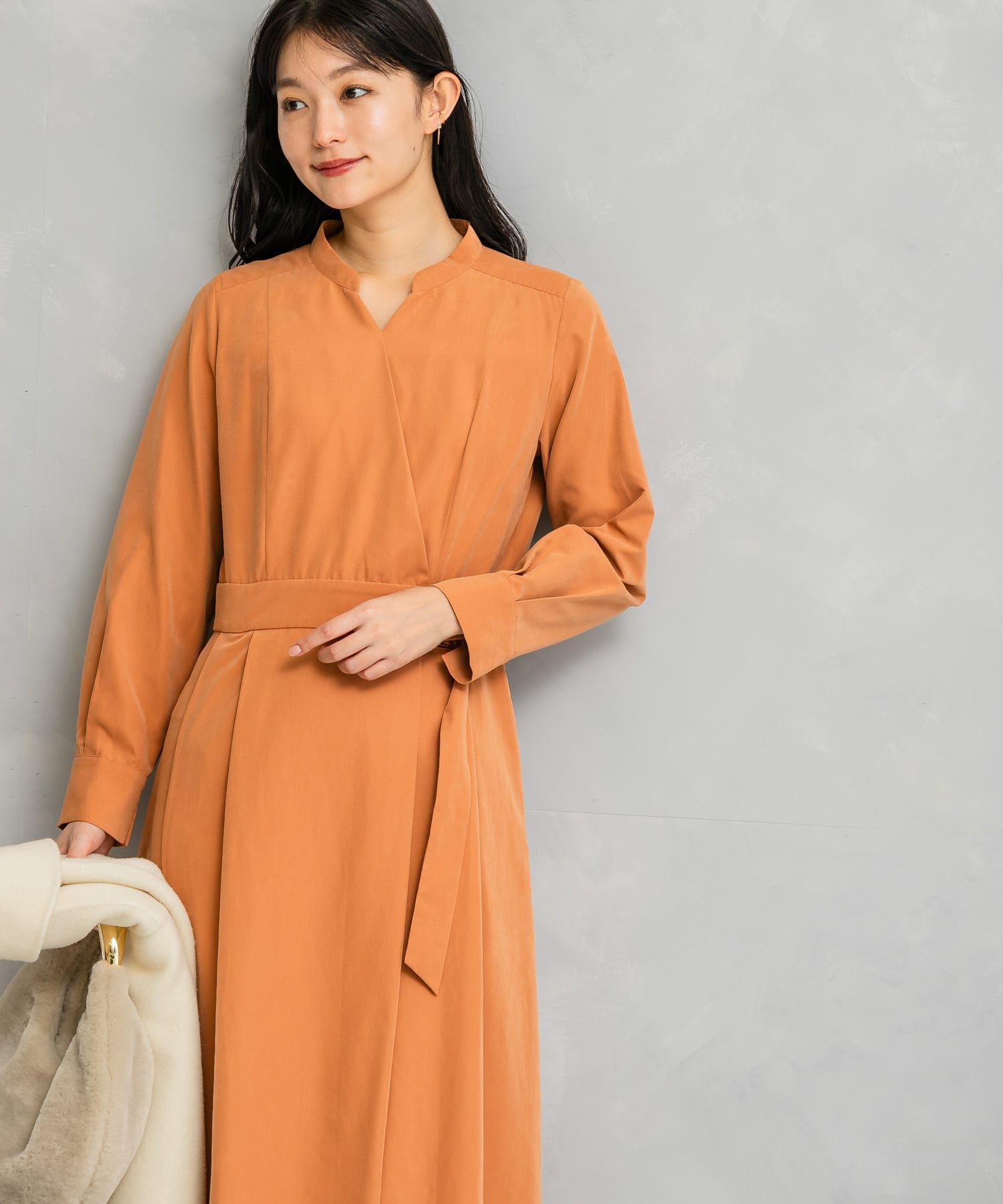 URBAN RESEARCH ROSSO「スエードライクカシュクールワンピース」|ワンピース|