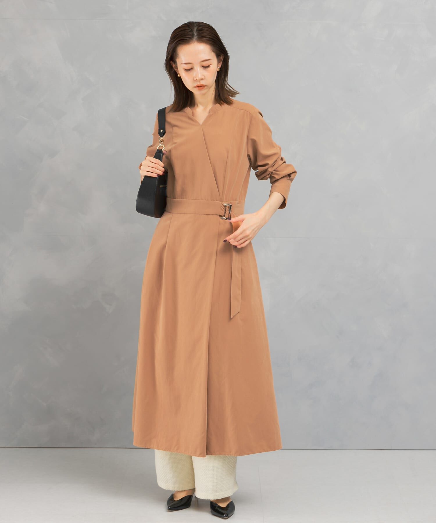 URBAN RESEARCH ROSSO「スエードライクカシュクールワンピース」|ワンピース|