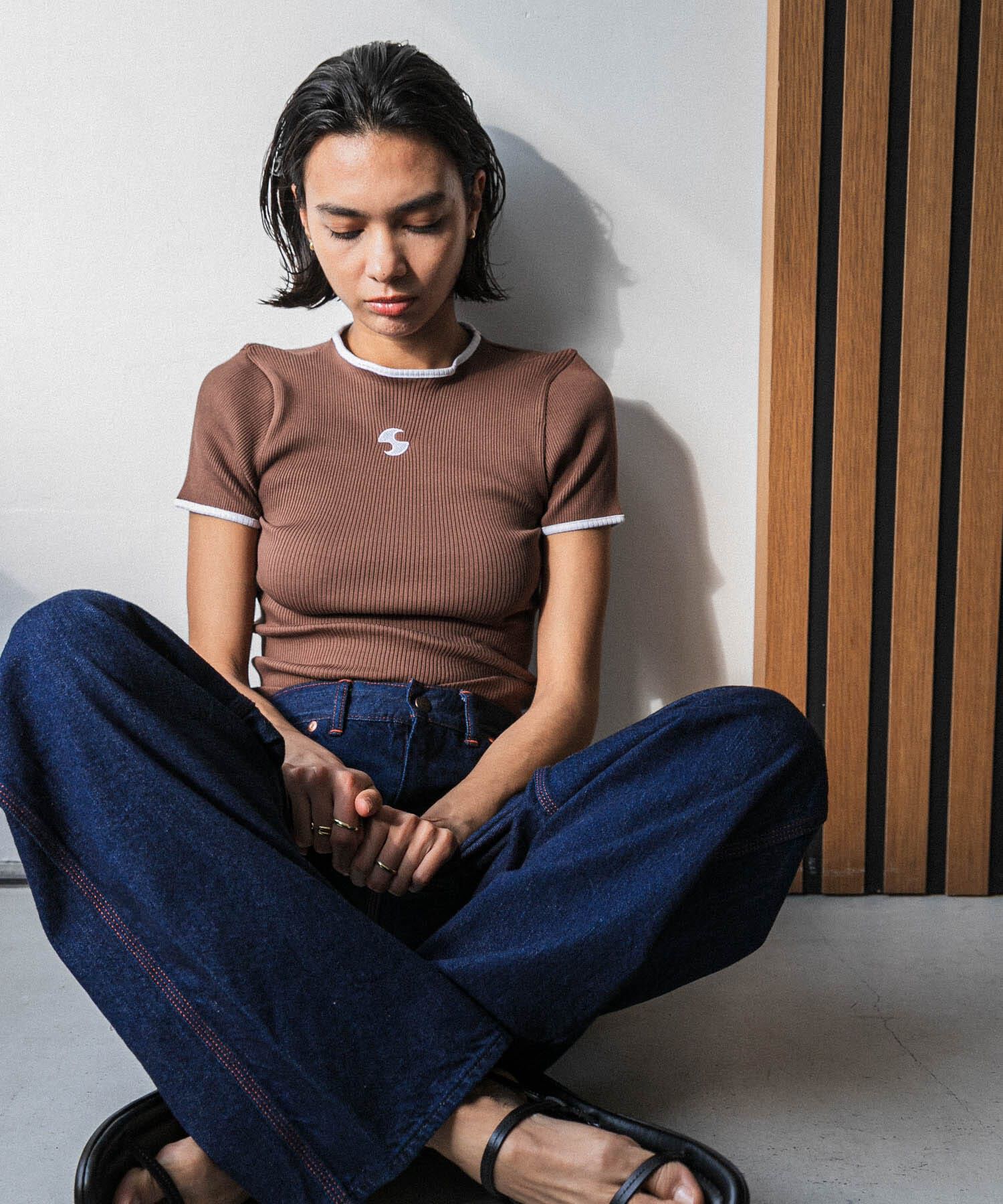 URBAN RESEARCH「OperaSPORT　JAYA SEAMLESS TOP」|Tシャツ・カットソー|ブラウン