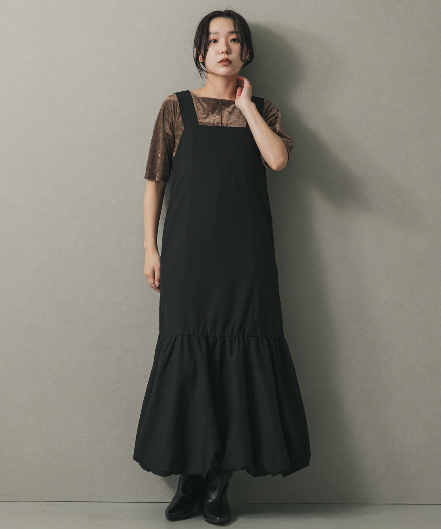 SENSE OF PLACE by URBAN RESEARCH「バルーンヘムジャンスカ」|ワンピース|