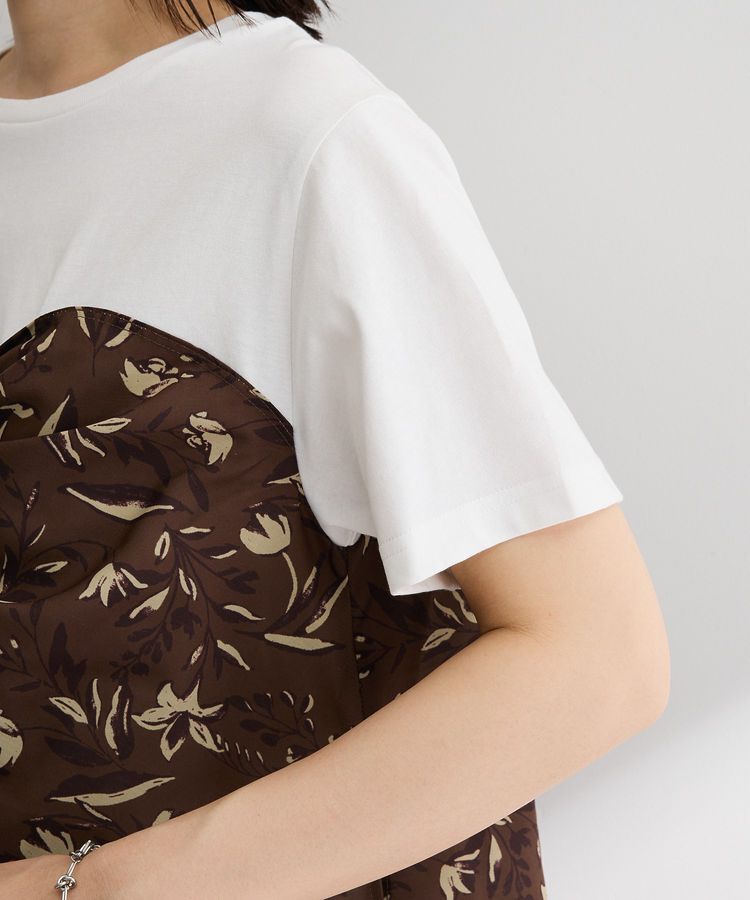 Green Parks「スカーフドッキングプルオーバー」|Tシャツ・カットソー|