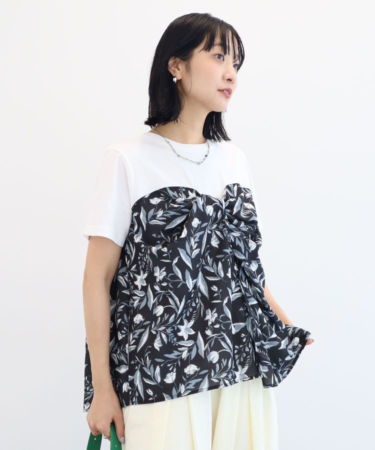 Green Parks「スカーフドッキングプルオーバー」|Tシャツ・カットソー|