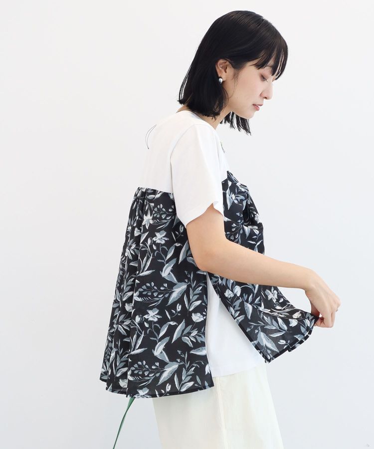Green Parks「スカーフドッキングプルオーバー」|Tシャツ・カットソー|