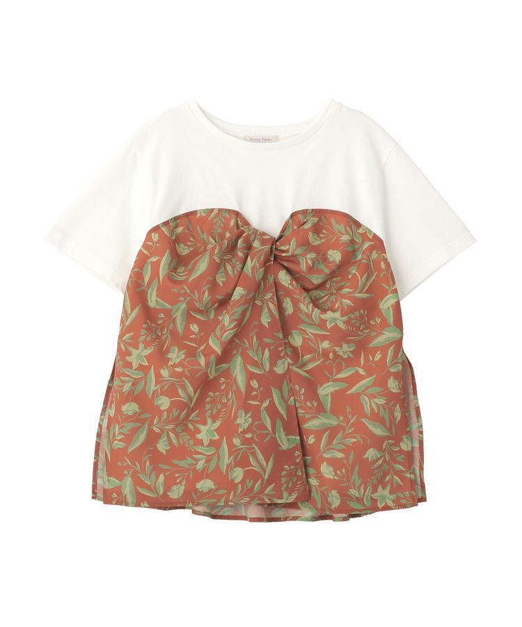 Green Parks「スカーフドッキングプルオーバー」|Tシャツ・カットソー|