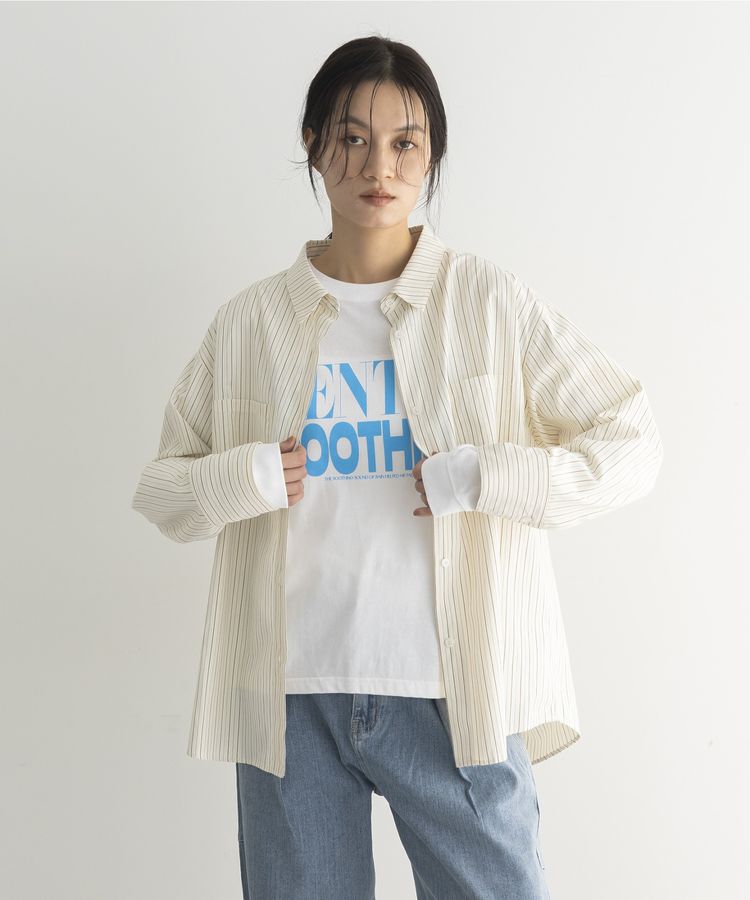 GARAGE OF GOOD CLOTHING「ストライプビッグシャツ」|シャツ・ブラウス|