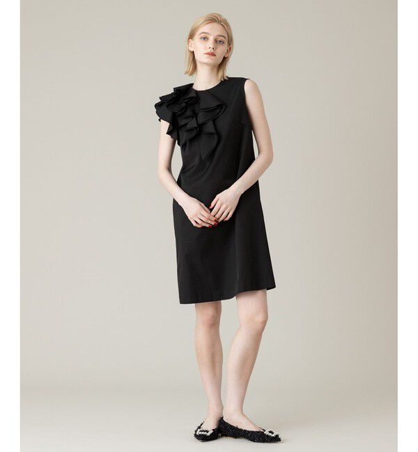 LOULOU WILLOUGHBY「【LOULOU WILLOUGHBY】アシメフリルワンピース」|ワンピース|