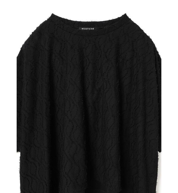 mizuiro ind「mizuiro ind ジャカードワイドプルオーバー」|Tシャツ・カットソー|